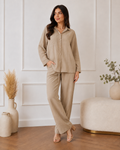 Ensemble Naya en lin – Beige naturel